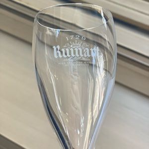 Rare Ruinart 1729 set of Champagne glasses